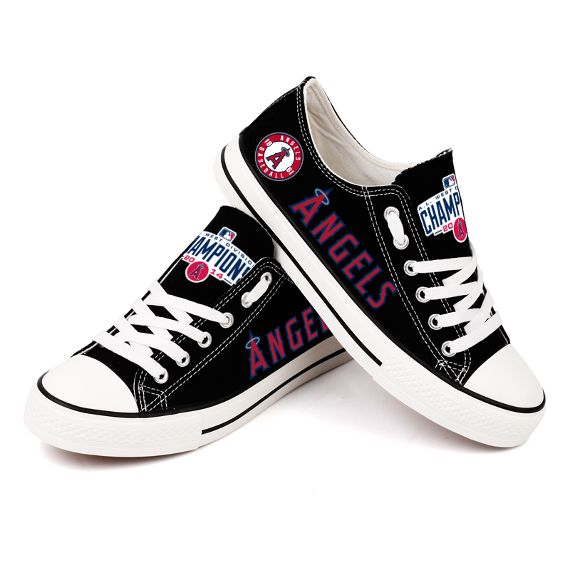 Women's Los Angeles Angels Repeat Print Low Top Sneakers 004
